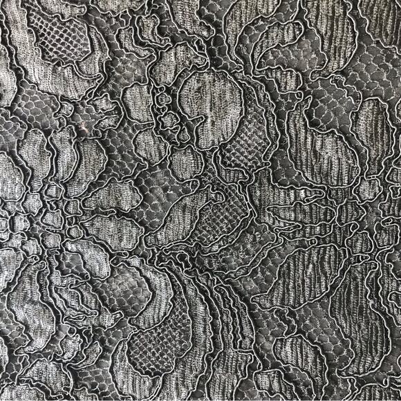 Vintage Ungaro parallele Paris Elegant Black Lace Women 14 Top made in Italy - Picture 9 of 11